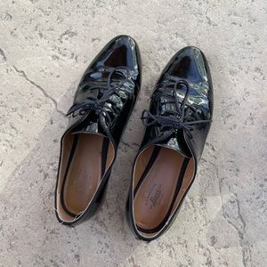 Bass Ella Patent leather Oxford lace-up shoes Women 9